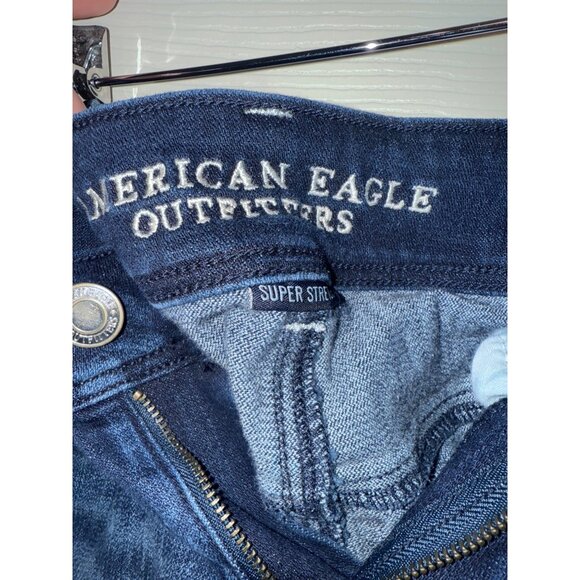 American Eagle Dark Wash Kick Boot Jeans Size 6 - Picture 7 of 10